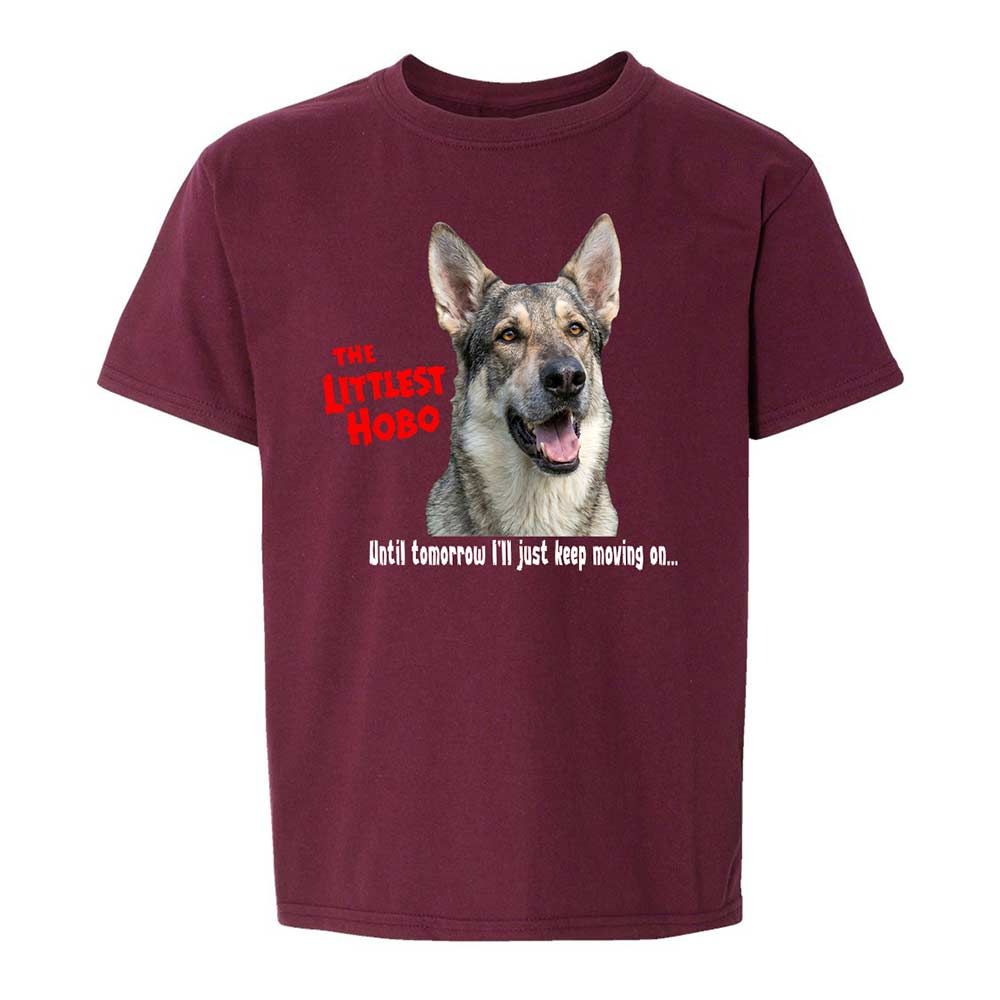 Kids T-Shirt - 8E73Q3SZ - Maroon - 14