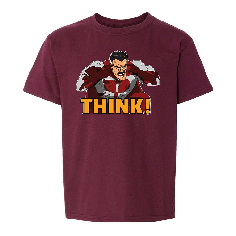 Kids T-Shirt - E3WBBVY3 - Maroon - 14