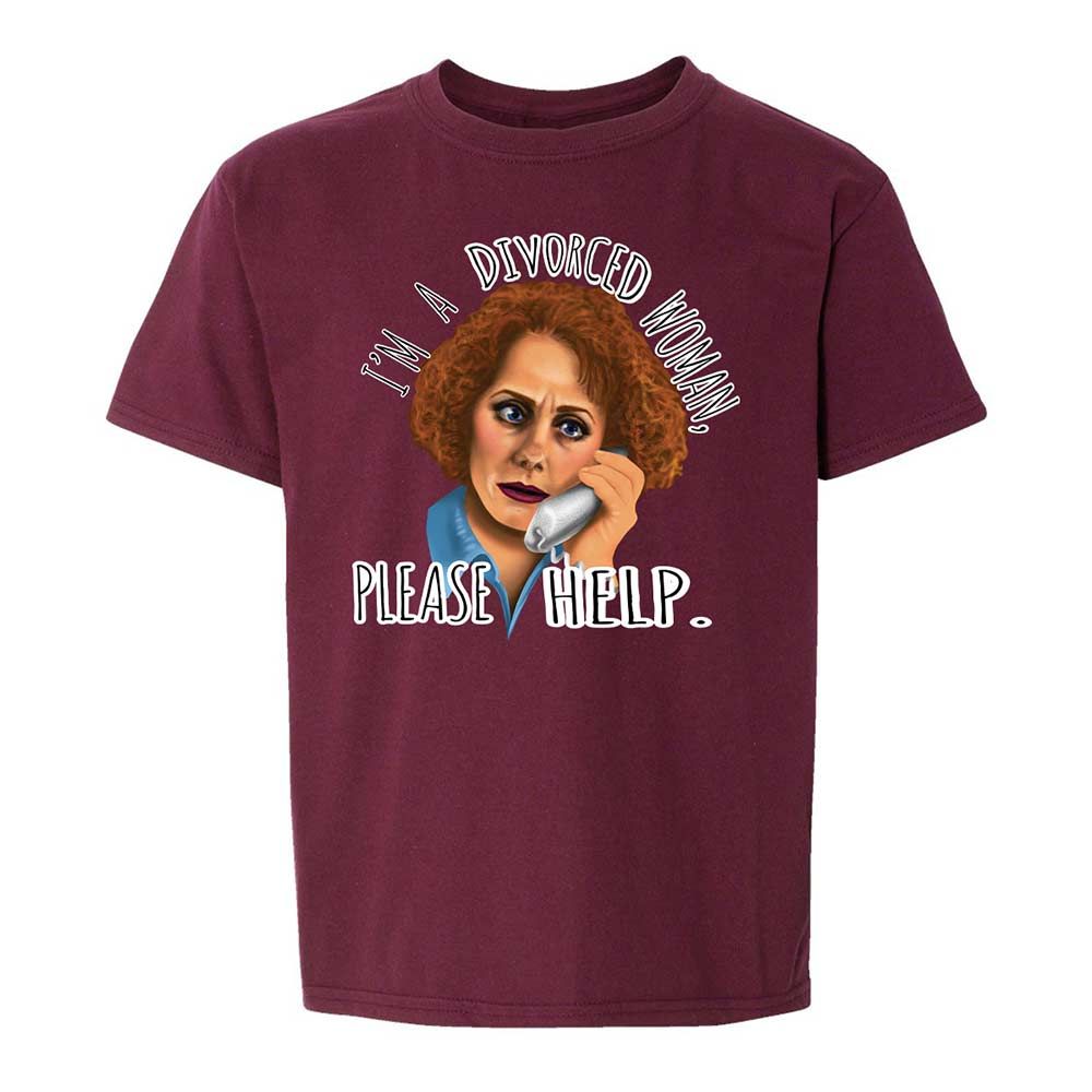 Kids T-Shirt - TYMSR3D3 - Maroon - 14