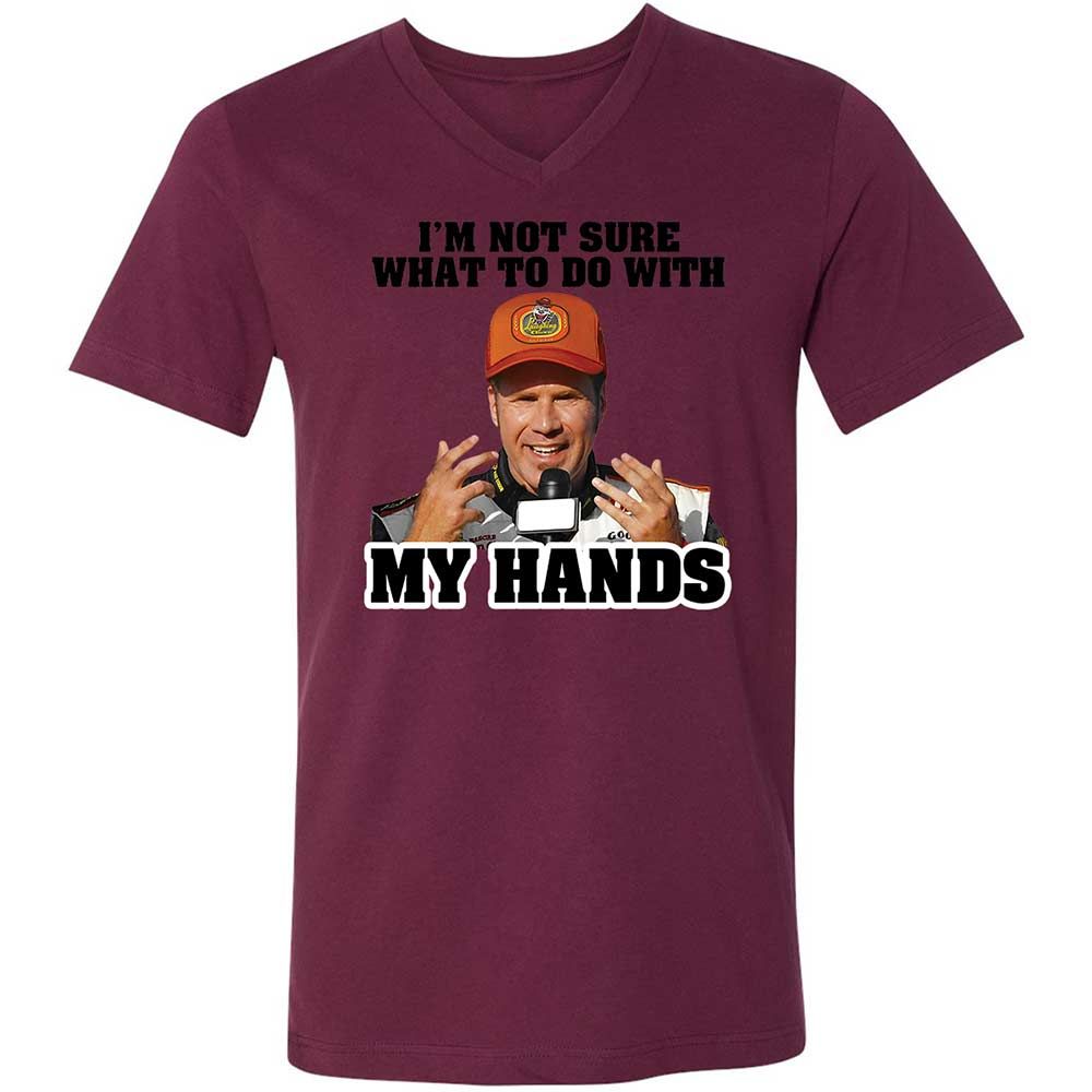I'm Not Sure What To Do With My Hands - Maroon - 14