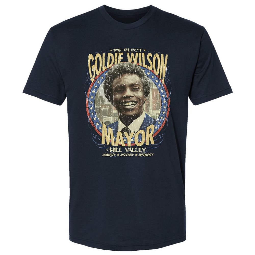 Re-Elect Mayor Goldie Wilson - Midnight Navy - 14