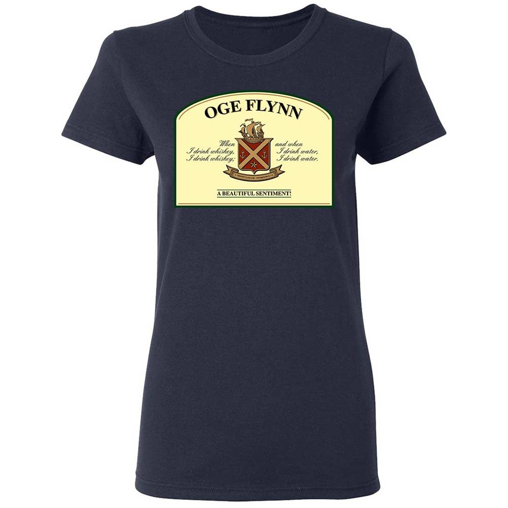 When I drink whiskey, when I drink water - Navy - 14