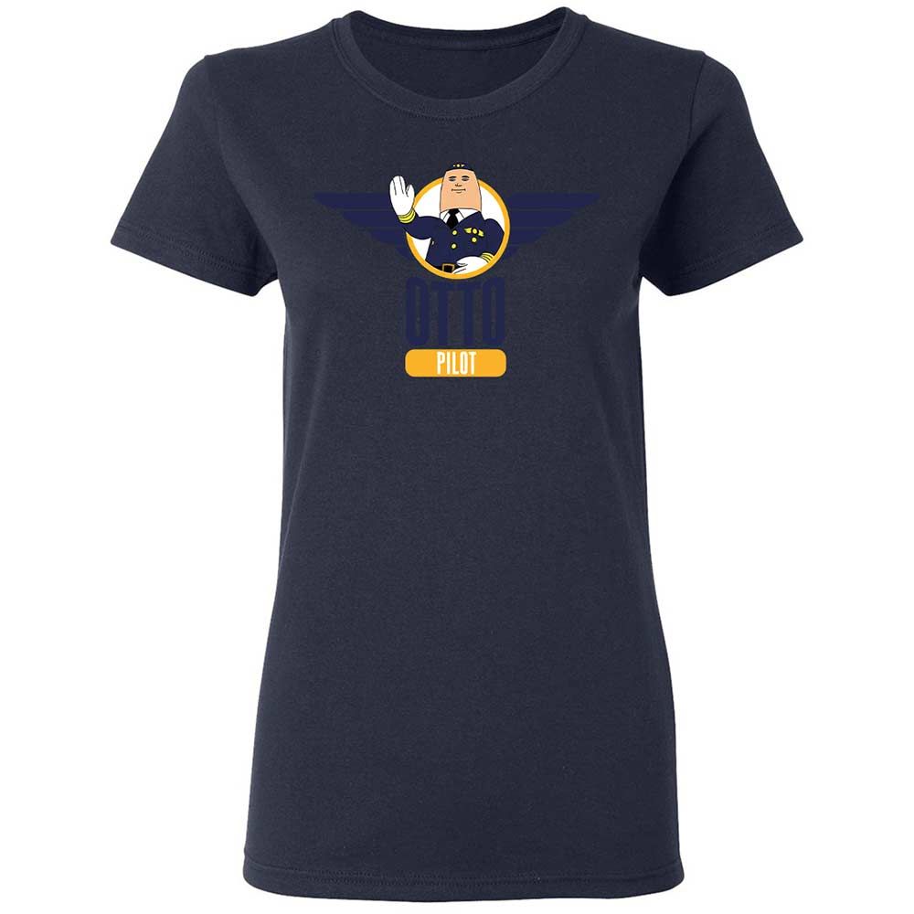 Women's T-Shirt - B1D2WJWU - Navy - 14