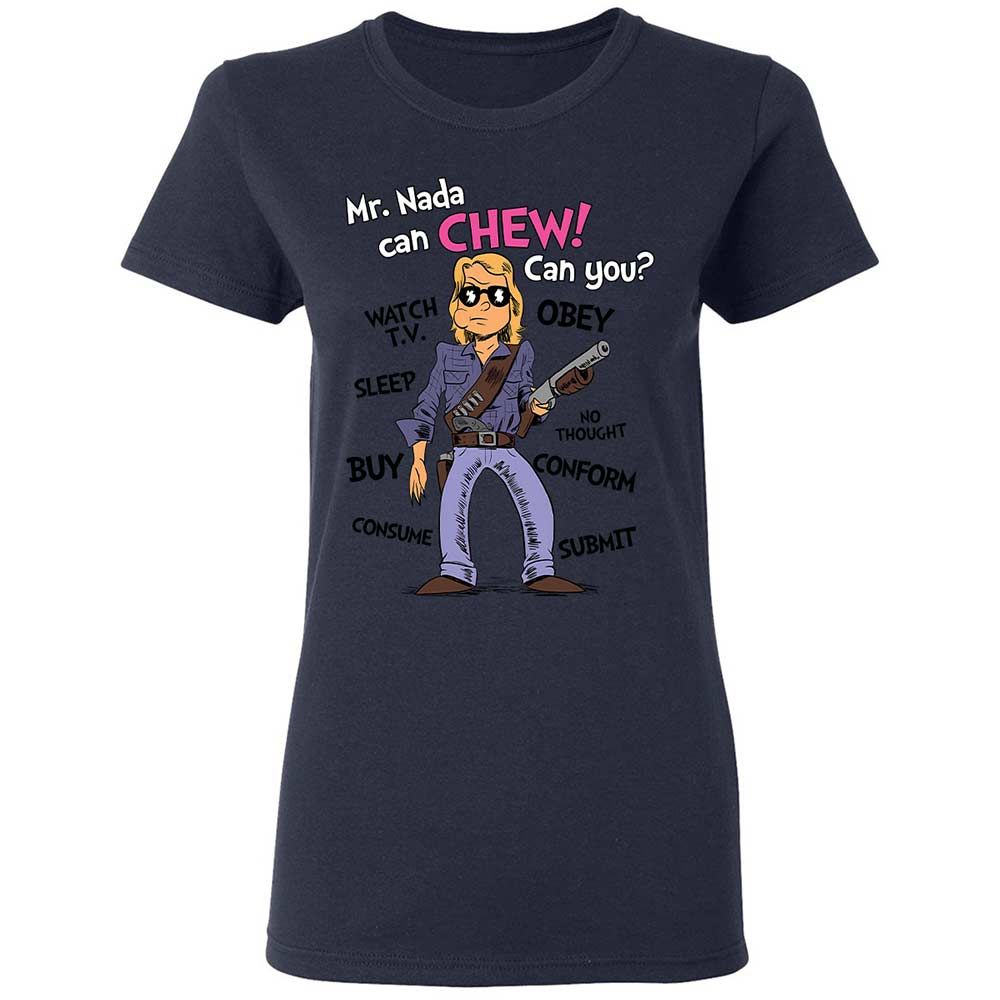 I have come here to chew bubblegum and kick ass - Navy - 14