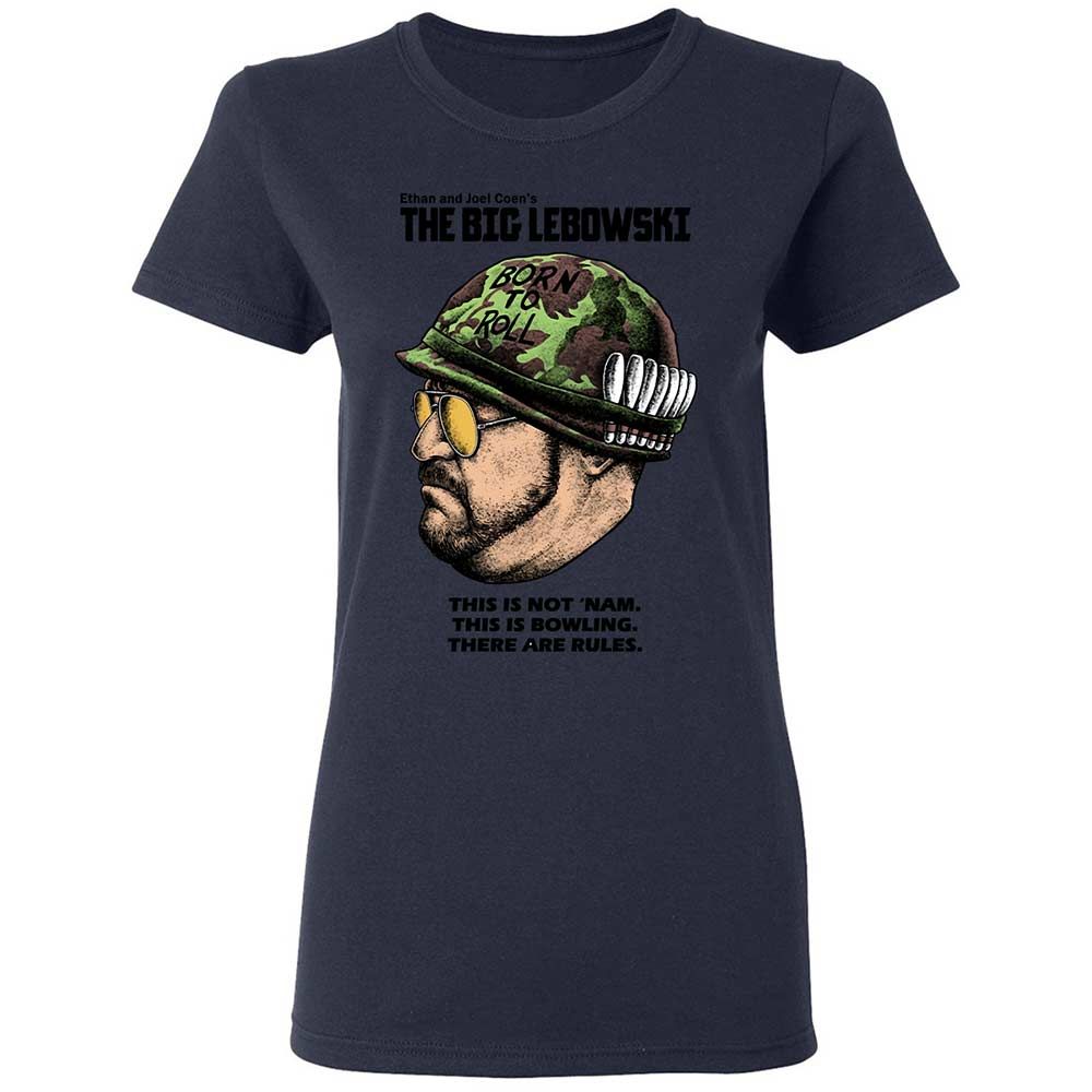 Women's T-Shirt - White - Navy - 14