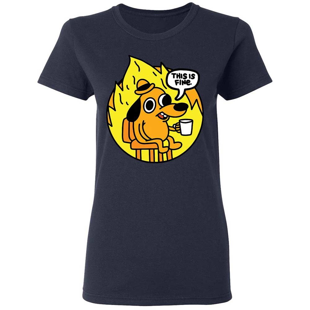 This is Fine - Navy - 14