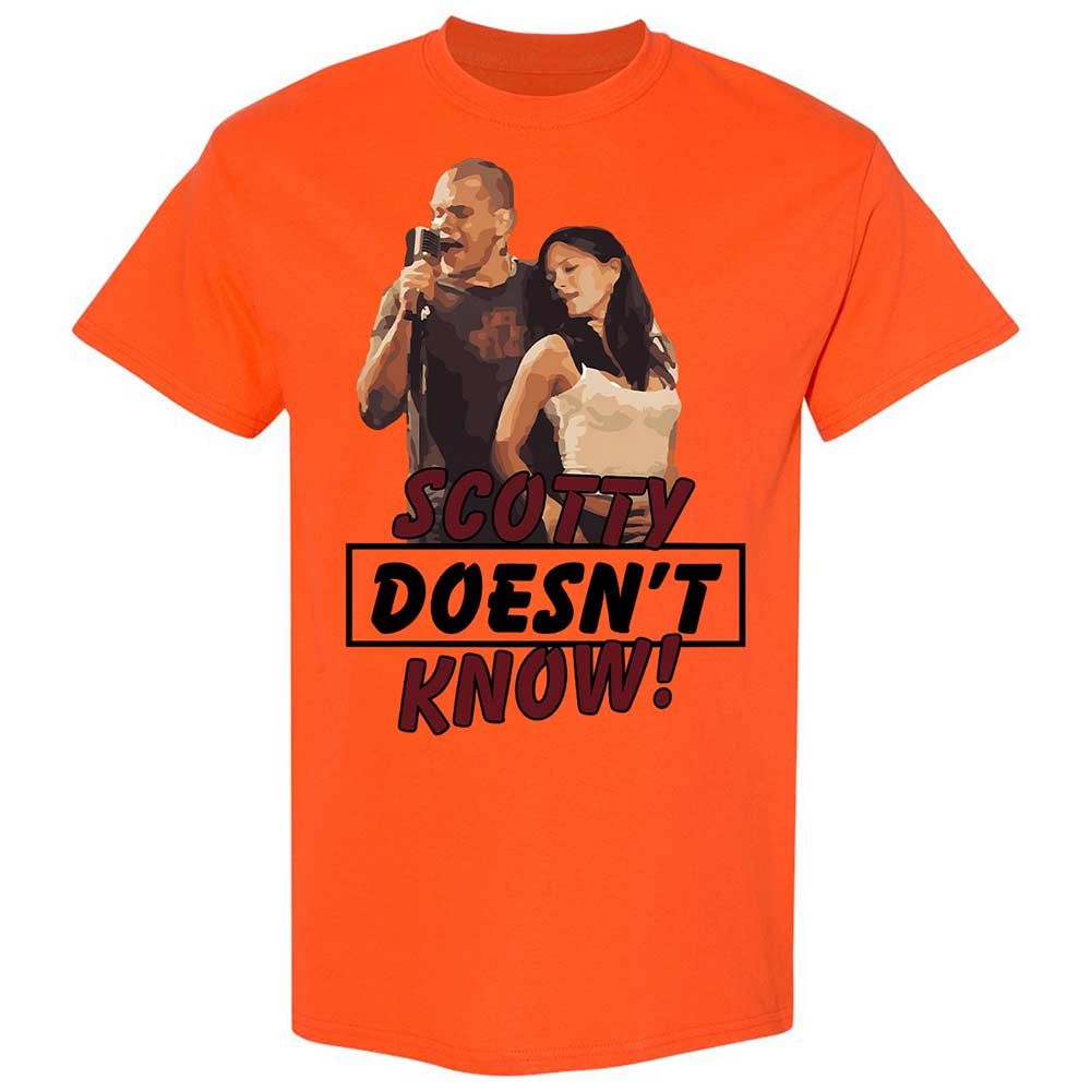 He Doesn't Know - Orange - 14