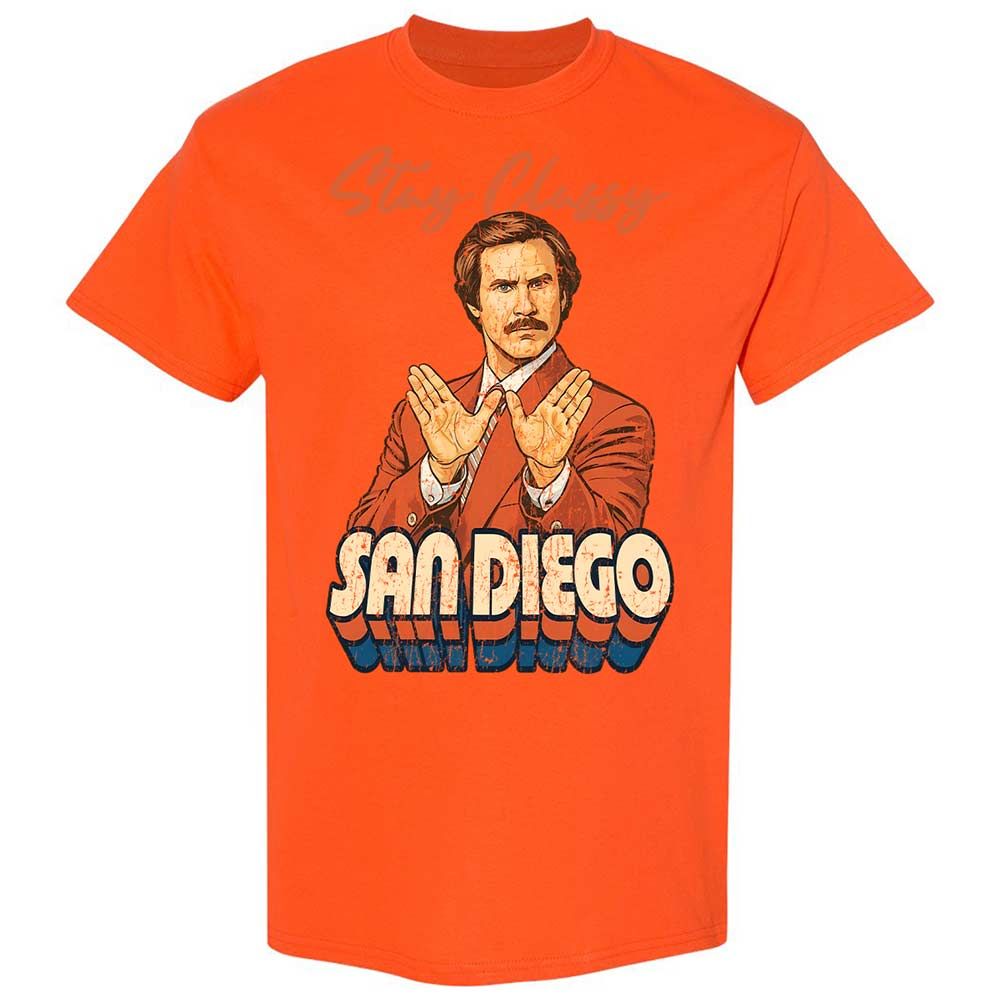 Classic Unisex T-Shirt - B496NW6Y - Orange - 14