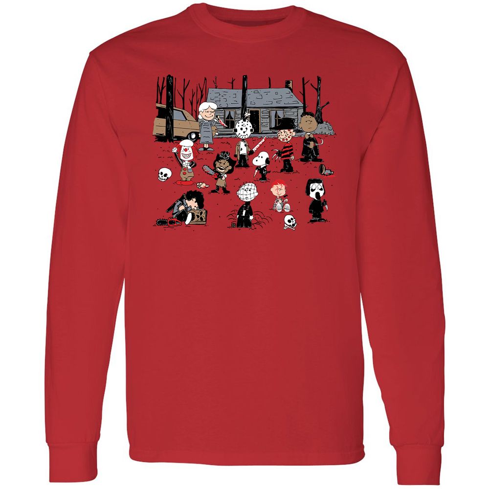 Long Sleeve T-Shirt - 51FKLSFF - Red - 14