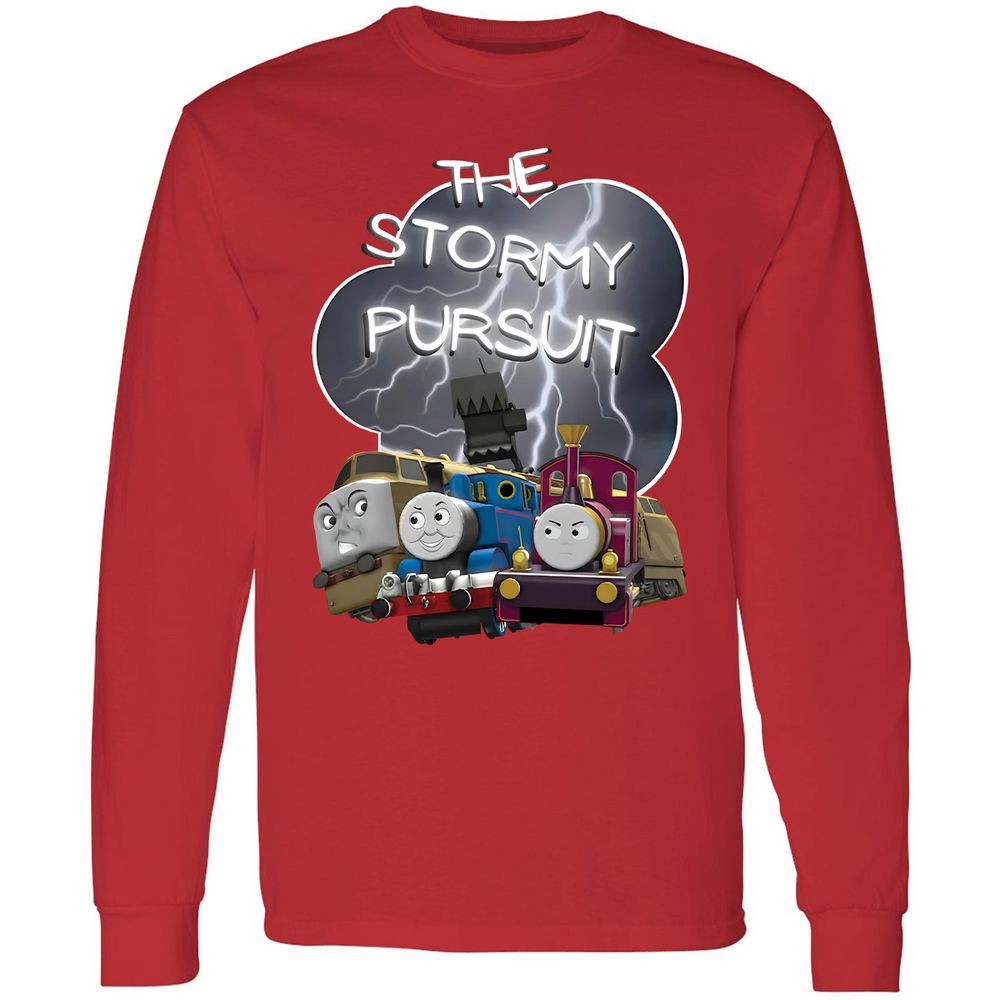 Long Sleeve T-Shirt - YUC9FEZK - Red - 14