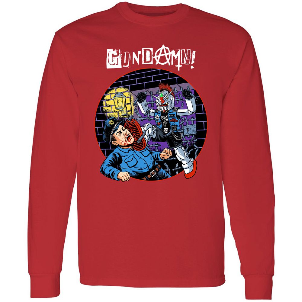 Long Sleeve T-Shirt - GXH5NS96 - Red - 14