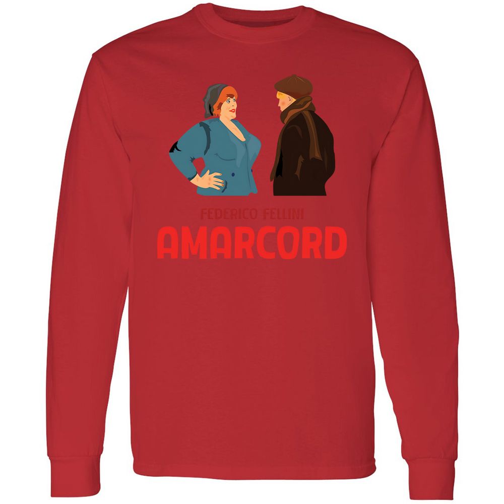 Long Sleeve T-Shirt - 9S2CXLLR - Red - 14