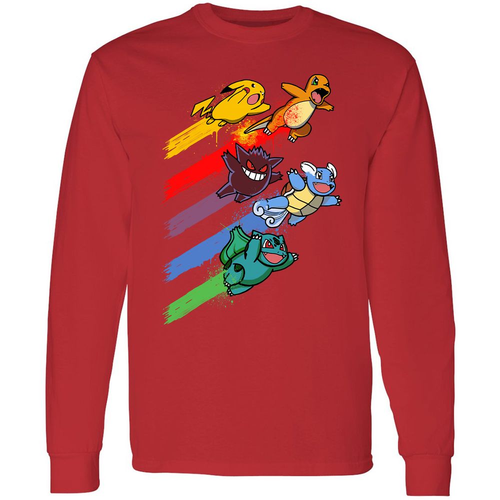 Long Sleeve T-Shirt - KMN5JGQ4 - Red - 14