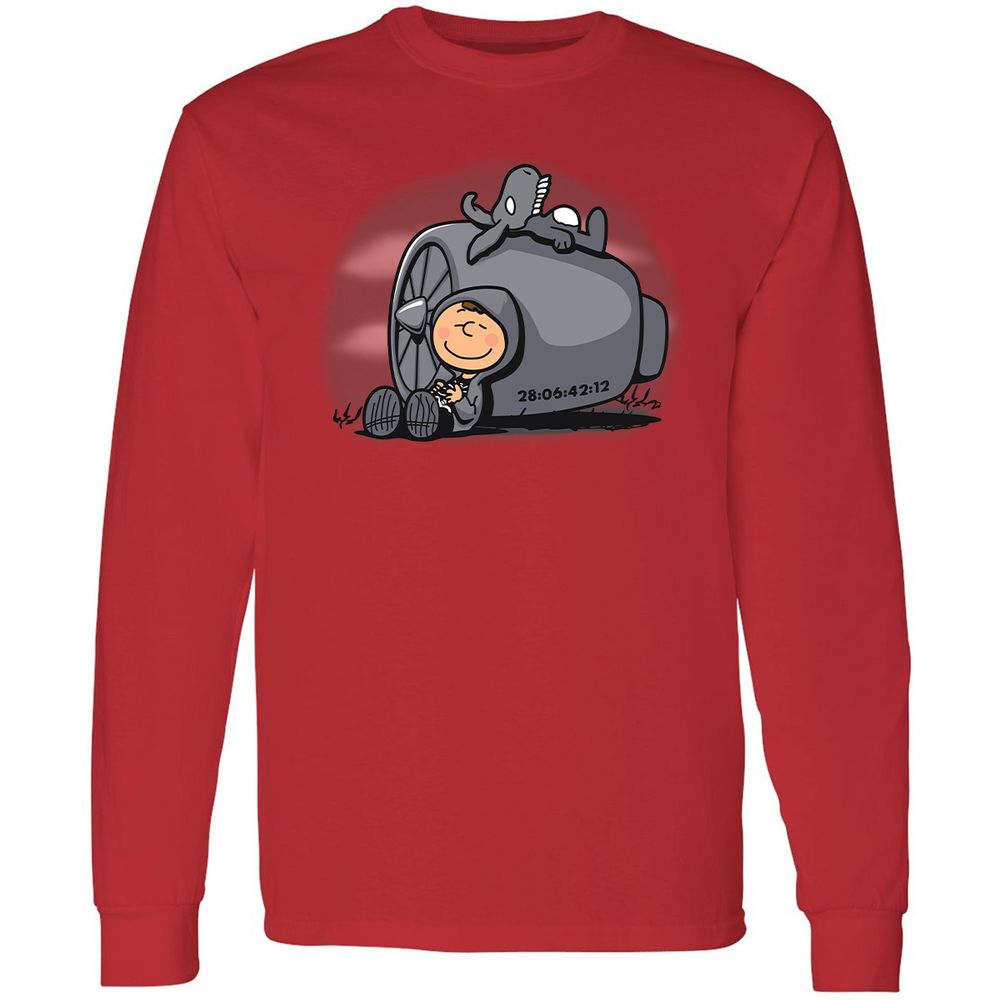 Long Sleeve T-Shirt - 87J4F2NM - Red - 14
