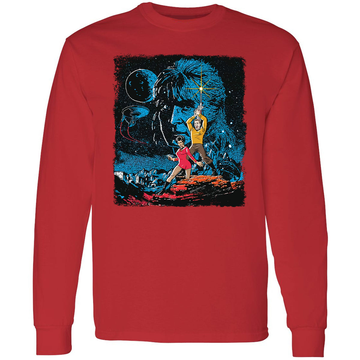 Long Sleeve T-Shirt - 3GBBXZ9V - Red - 14