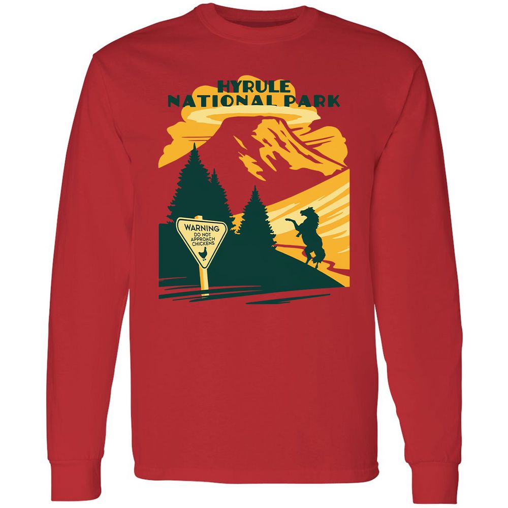 Long Sleeve T-Shirt - 3U48F4ZU - Red - 14