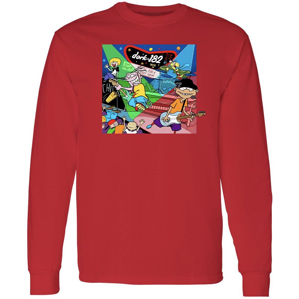 Long Sleeve T-Shirt - TQ876P47 - Red - 14