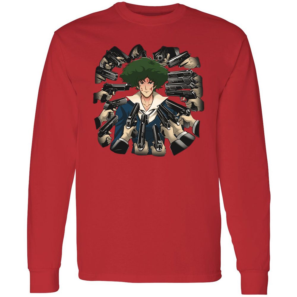 Long Sleeve T-Shirt - HWVU1DAR - Red - 14