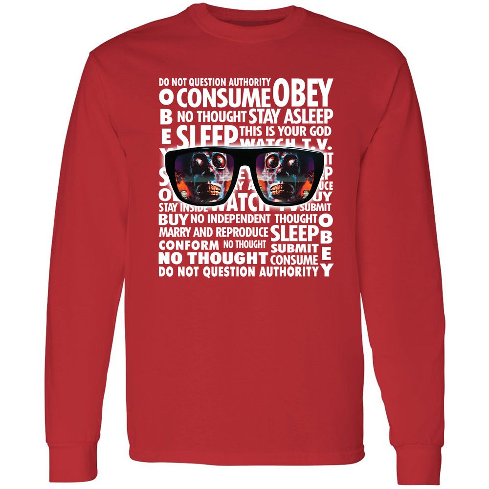 Long Sleeve T-Shirt - WJKSYSF4 - Red - 14