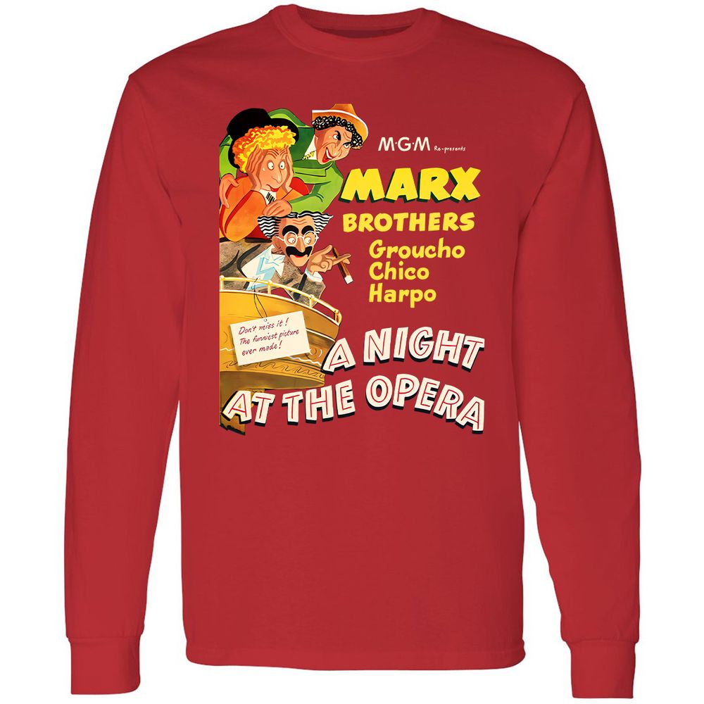 Long Sleeve T-Shirt - JZLYU6NK - Red - 14