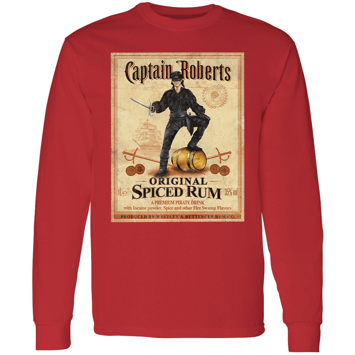 Long Sleeve T-Shirt - QHEVJG1M - Red - 14