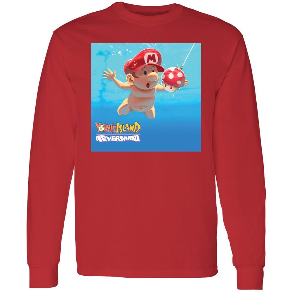 Long Sleeve T-Shirt - AZSKKE81 - Red - 14