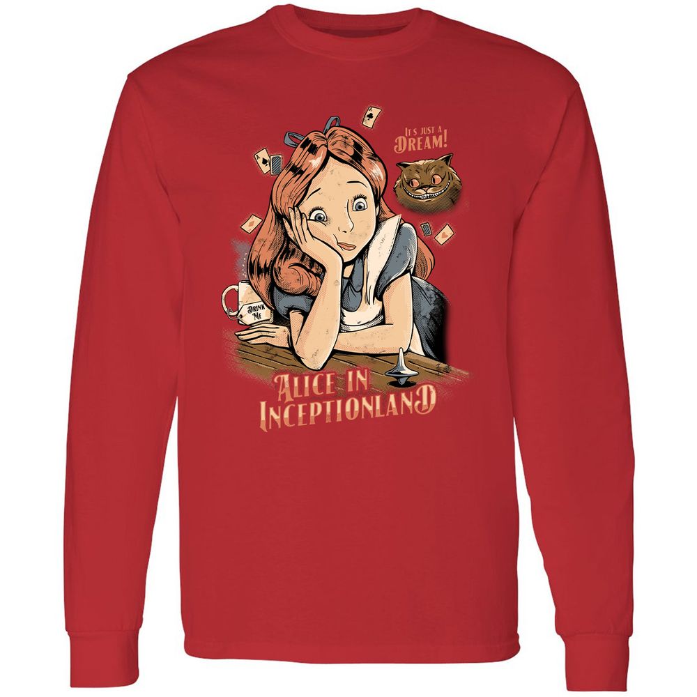 Long Sleeve T-Shirt - QA79C7K2 - Red - 14