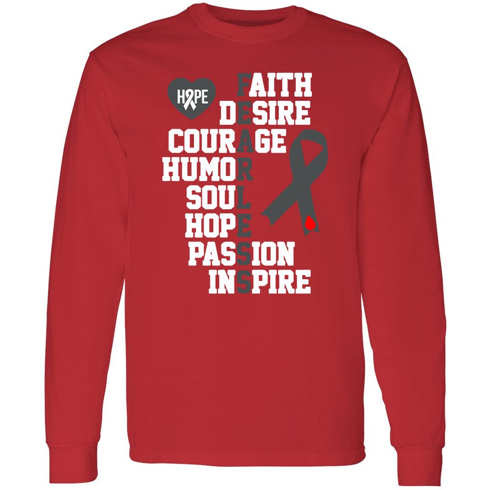 Long Sleeve T-Shirt - YZALFBHP - Red - 14