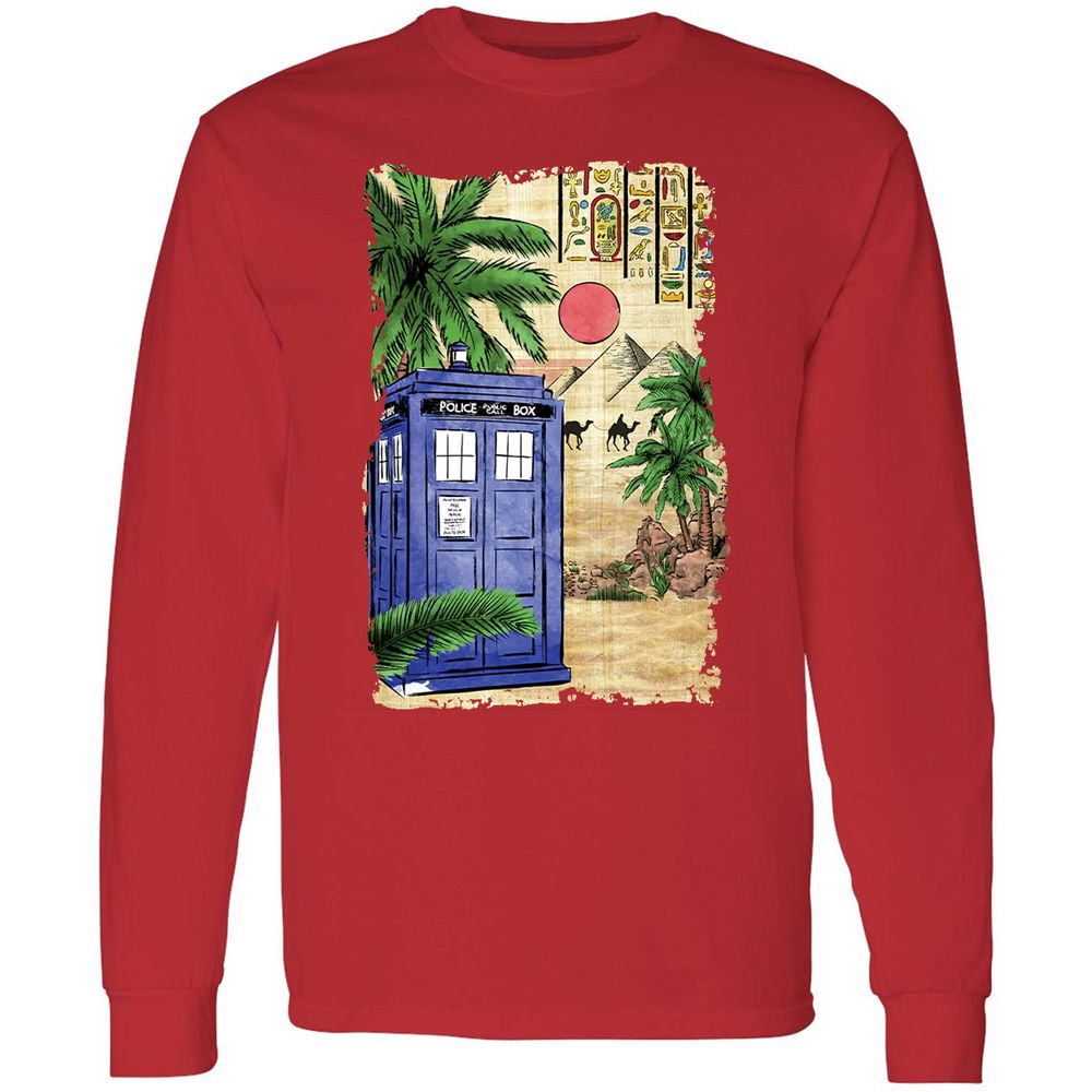 Long Sleeve T-Shirt - 6N5JFKN9 - Red - 14