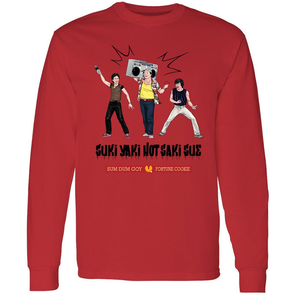 Long Sleeve T-Shirt - B7ABTDC1 - Red - 14