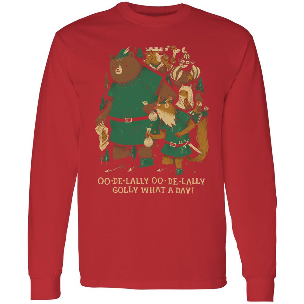 Long Sleeve T-Shirt - 7QNDZFWP - Red - 14