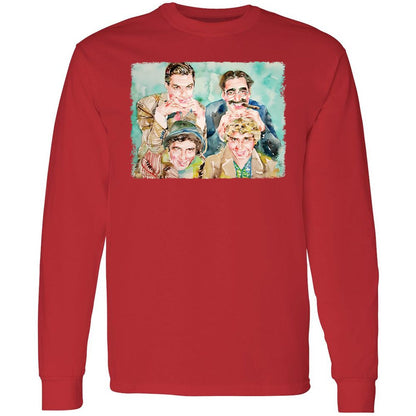 Long Sleeve T-Shirt - 7ZBRRSJX - Red - 14