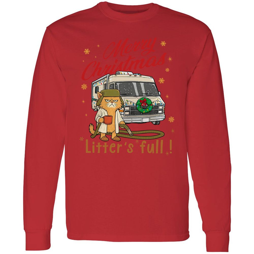 Long Sleeve T-Shirt - QJTQLMAC - Red - 14