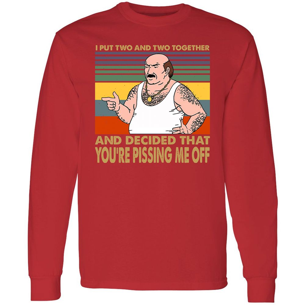Long Sleeve T-Shirt - 345H7YW2 - Red - 14