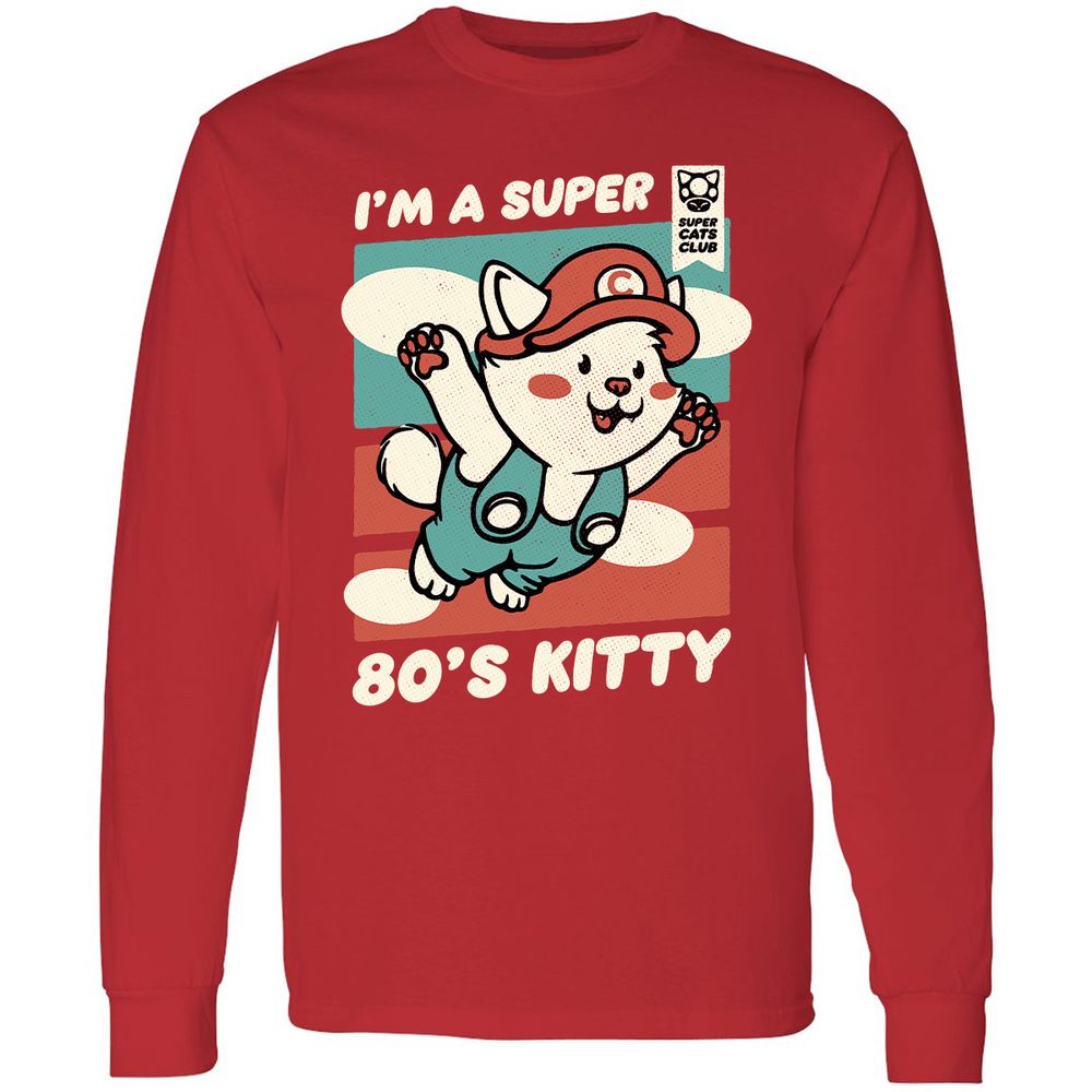 Long Sleeve T-Shirt - QZ6B35JW - Red - 14