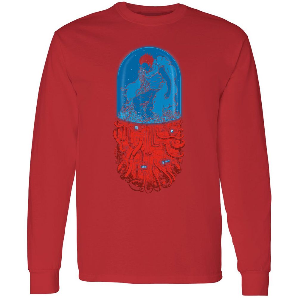 Long Sleeve T-Shirt - 2XMUPGBV - Red - 14