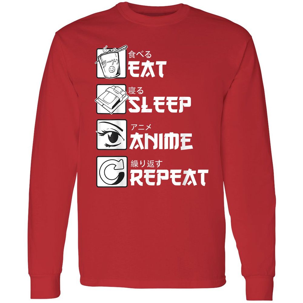 Long Sleeve T-Shirt - XR2PAX9W - Red - 14
