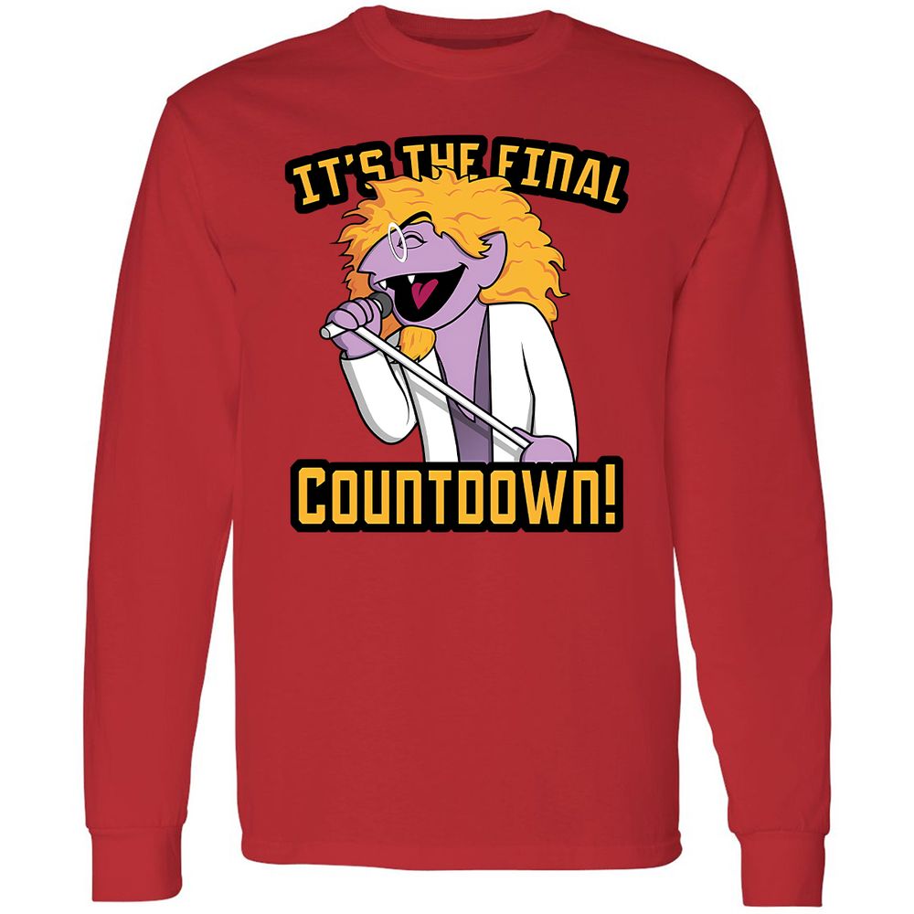 Long Sleeve T-Shirt - RVV5AKJQ - Red - 14