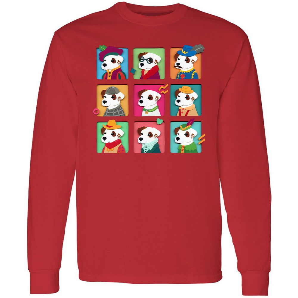 Long Sleeve T-Shirt - AFG8L641 - Red - 14