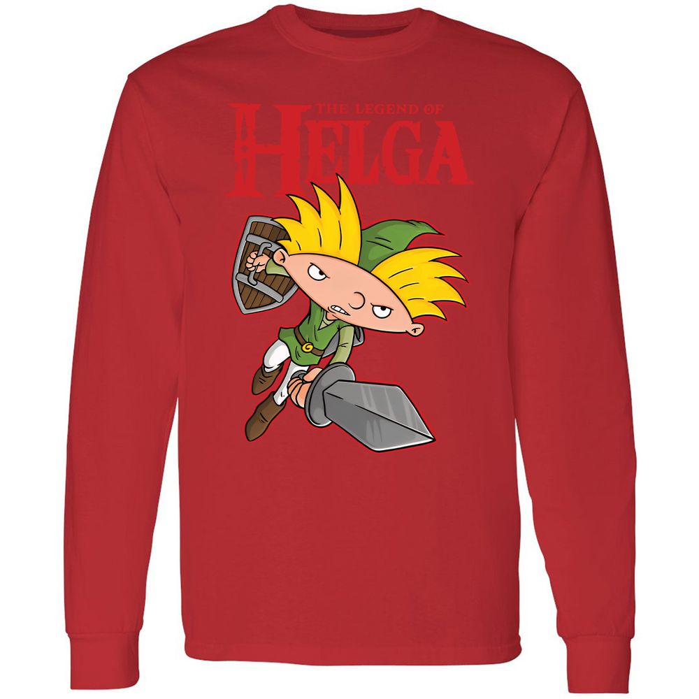 Long Sleeve T-Shirt - 8K37JQFM - Red - 14