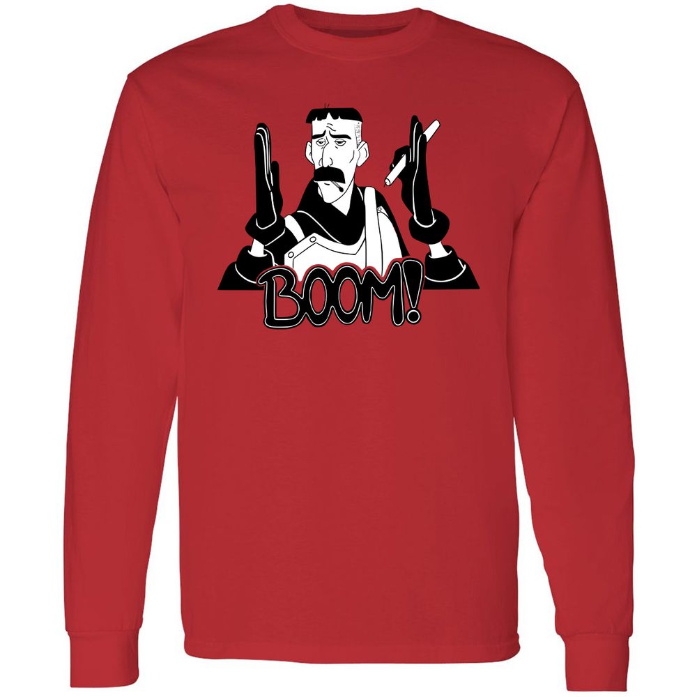 Long Sleeve T-Shirt - DM89XFUB - Red - 14