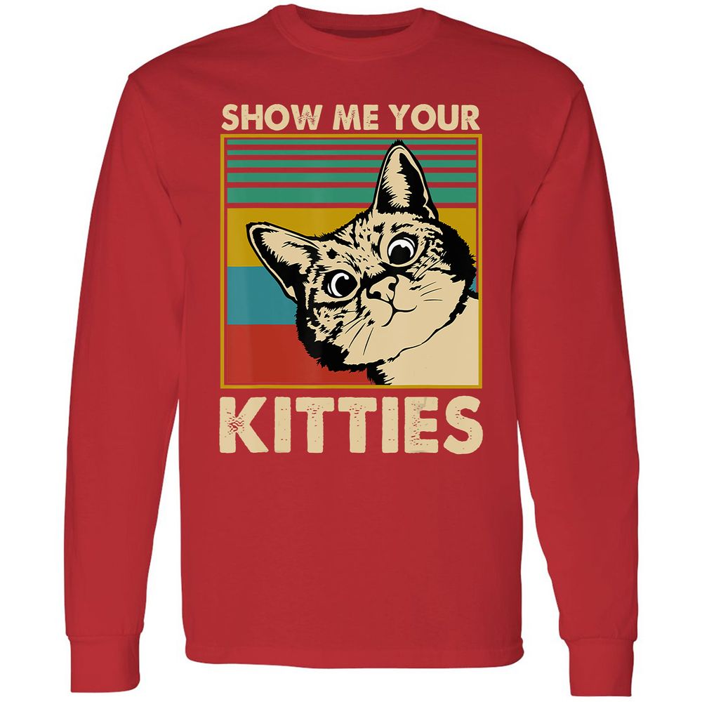 Long Sleeve T-Shirt - GM73LXJV - Red - 14