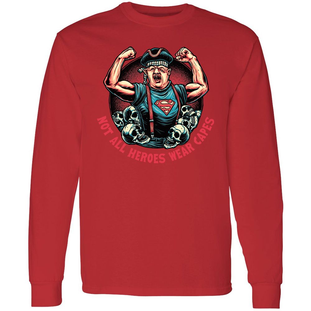 Long Sleeve T-Shirt - KZ3FJTHL - Red - 14