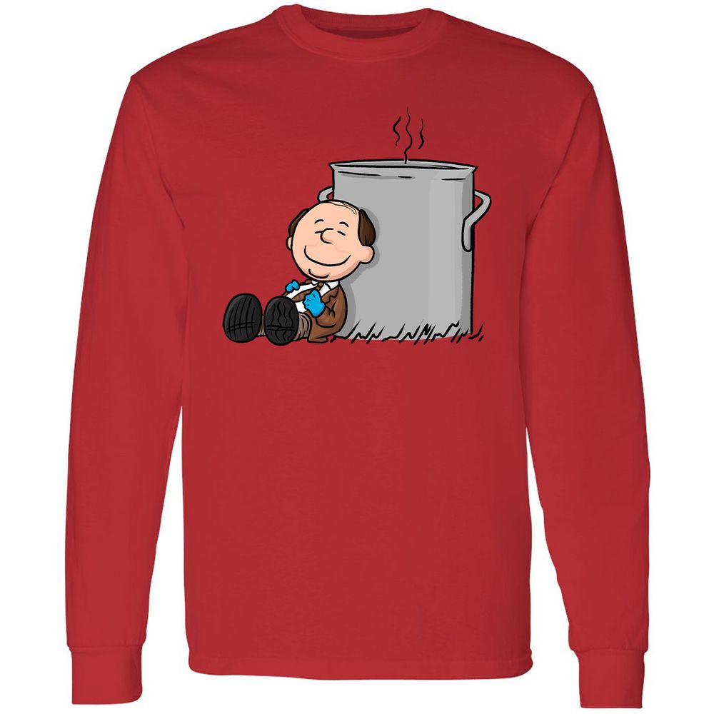 Long Sleeve T-Shirt - LVNFXF6Q - Red - 14