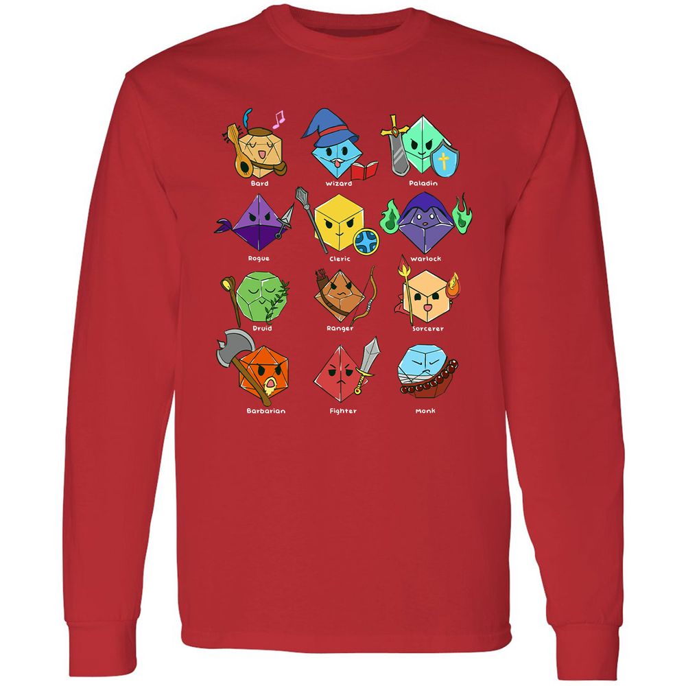 Long Sleeve T-Shirt - ZQCUUPHL - Red - 14