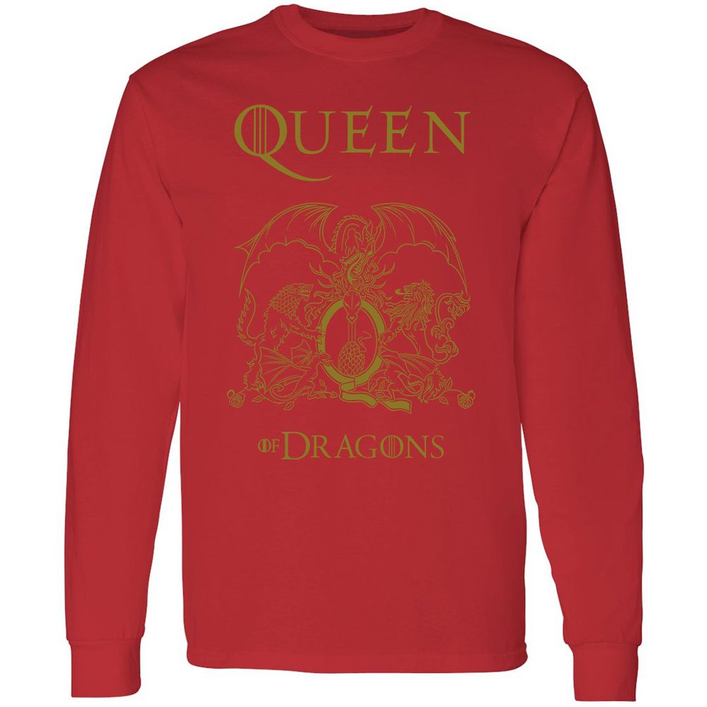 Long Sleeve T-Shirt - X7EVZKPT - Red - 14
