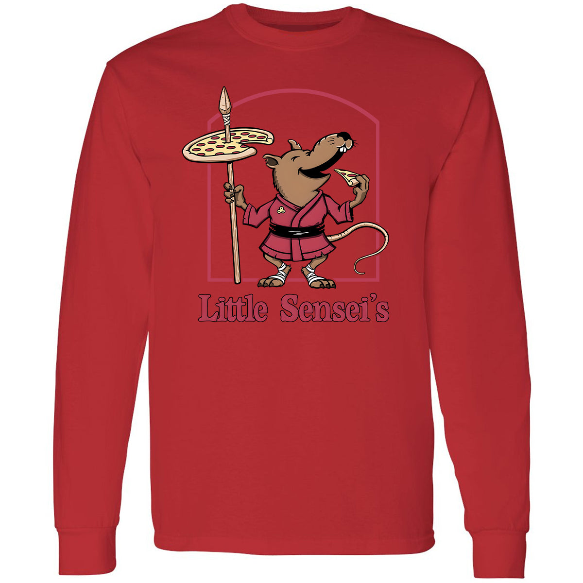 Long Sleeve T-Shirt - 3CHFP4F3 - Red - 14