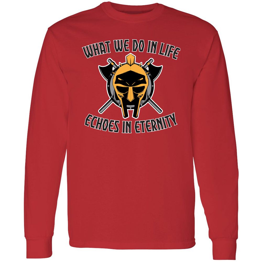 Long Sleeve T-Shirt - GY4HE3U3 - Red - 14