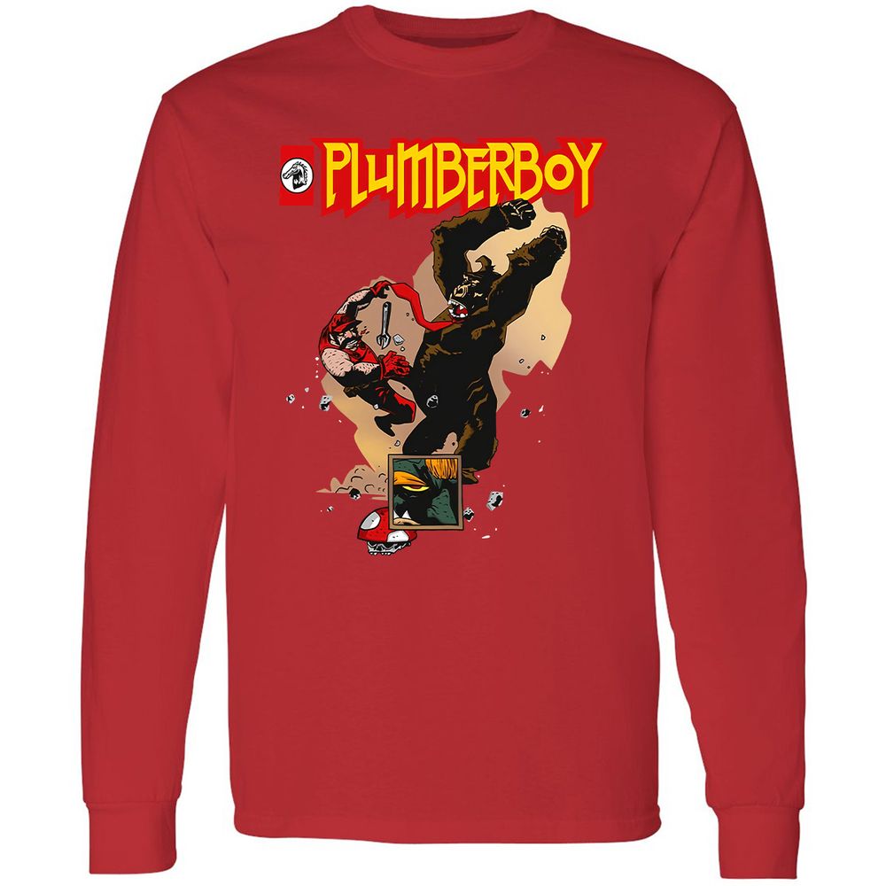 Long Sleeve T-Shirt - N5EYB9Z1 - Red - 14