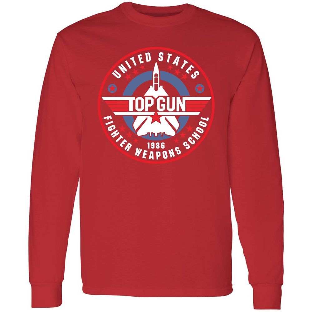 Long Sleeve T-Shirt - JXB8RRBJ - Red - 14